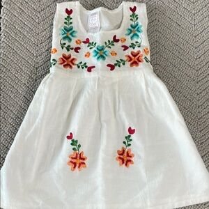 Mexican Embroidered Child’s Dress